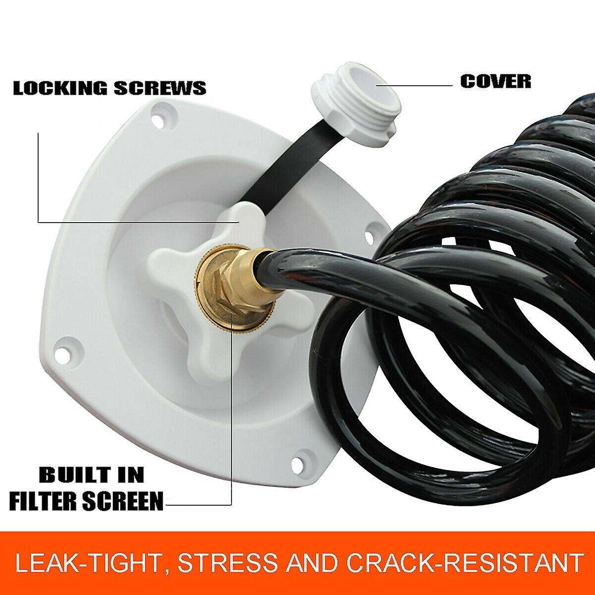 AU Caravan RV Boat Water Inlet Tank Hatch Reduce Pressure Regulator Entry