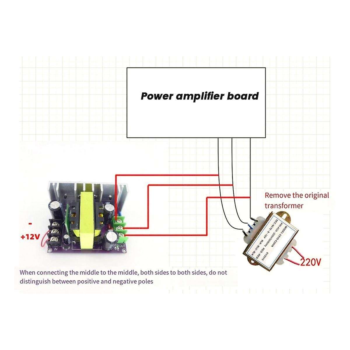 Audio Module Single DC 12V to  18V Subwoofer Car Audio Modification Amplifier Isolation Boost Dual P
