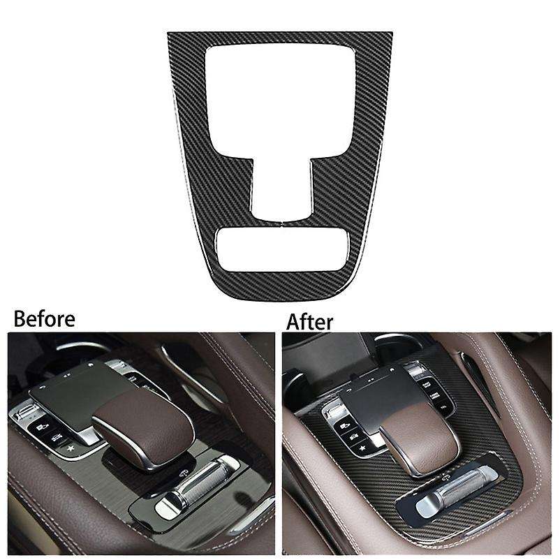 Auto Carbon Fiber Central Gear Panel Control Panel Decal Car Interior Modification for W167 /GLS 202