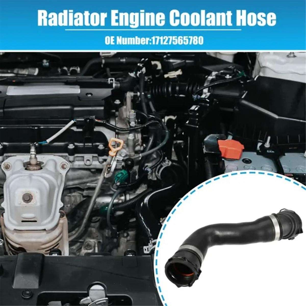 Auto Coolant Hose Radiator Hose Water Tank Connection Water Pipe for 5 Series 6 Series E63 E64 17127