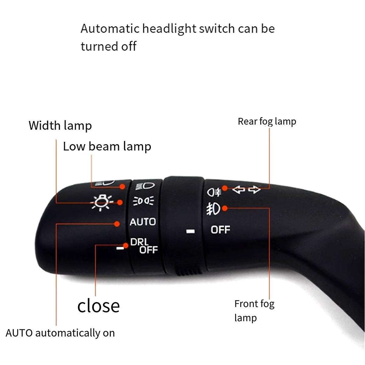 Auto Headlight Closing Handle Turn Signal Switch 84329-33060 for Land Cruiser Alphard 2019-2023