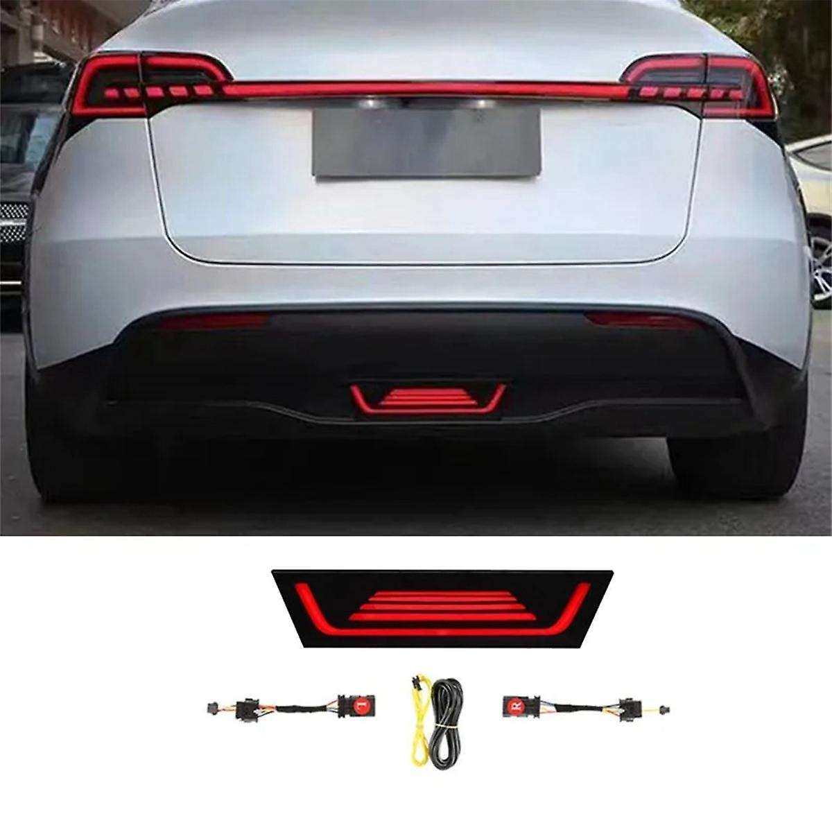 Auto LED Rear Brake Light Warning Signal Light Streamer Pilot Light Anti-Rear Collision Light for Mo