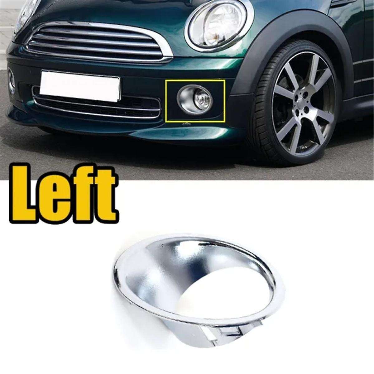 Auto Left Front Bumper Fog Light Electroplated Cover Decorative Ring Cover for R55 R56 R57 51112753
