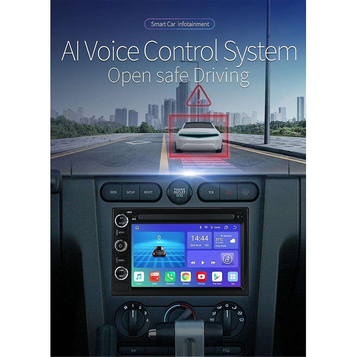 Auto Radio for F250 F350 Taurus Explorer Car Radio Multimedia Video Player Gps Carplay,8core 1g 32g