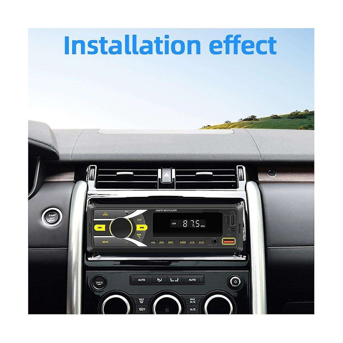 Auto Radio Car Stereo Bluetooth Single Din Mp3 Player with App Control Am Fm Radio Aux Input 2usb R