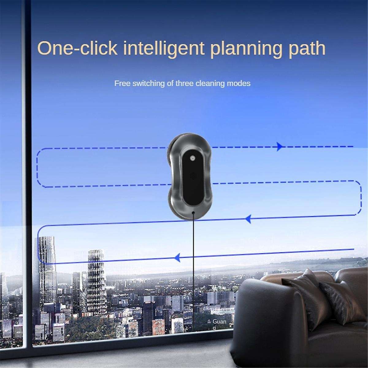 Automatic Water Spray Window Cleaning Robot with Ultra-thin Body, Auto Path Planning & Powerful 350