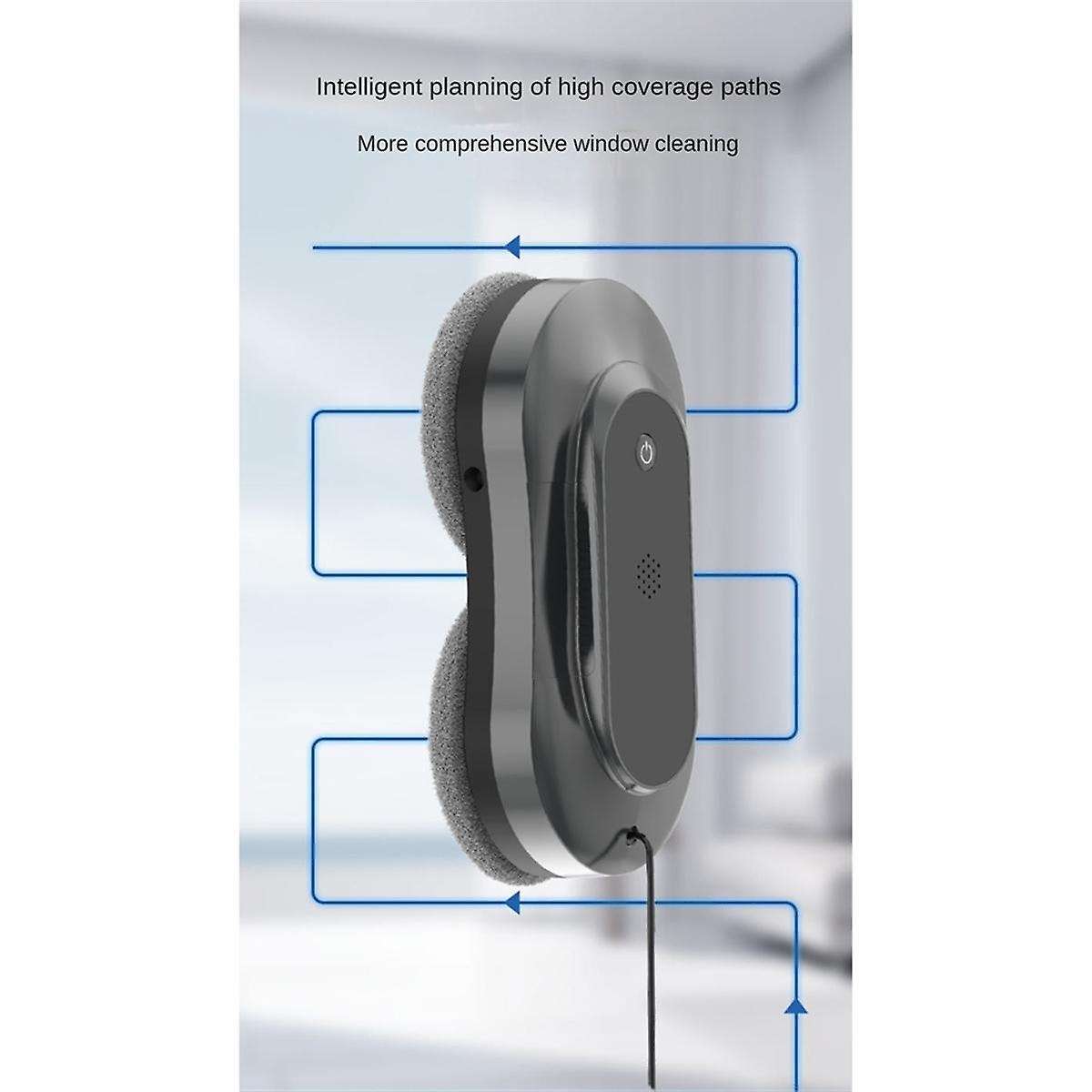 Automatic Water Spray Window Cleaning Robot with Ultra-thin Body, Auto Path Planning & Powerful 350