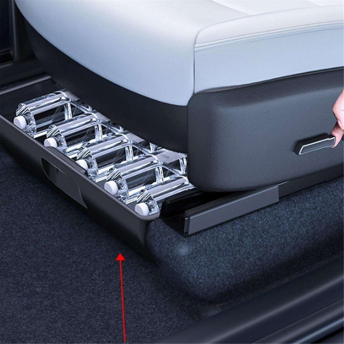 Main and Co-pilot Under Seat Storage Box Interior Storage Box Seat Storage Box Car Supplies for Mode