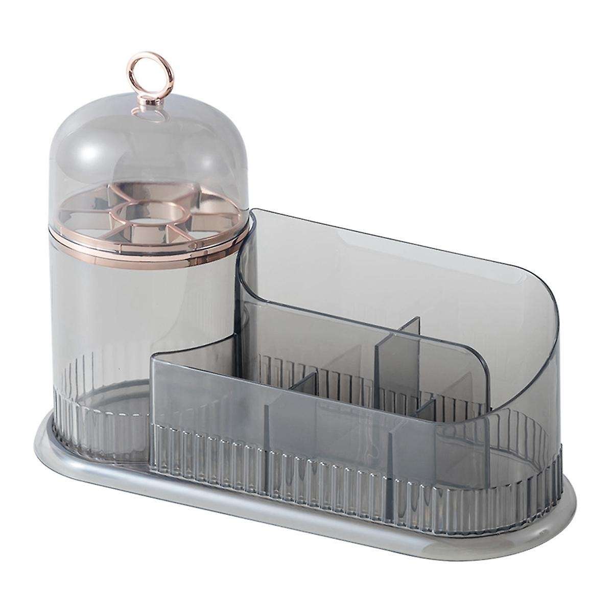 Makeup Organizer for Vanity,Skincare Organizer with Makeup Holder Organizer,Partitioned Storage Cosm