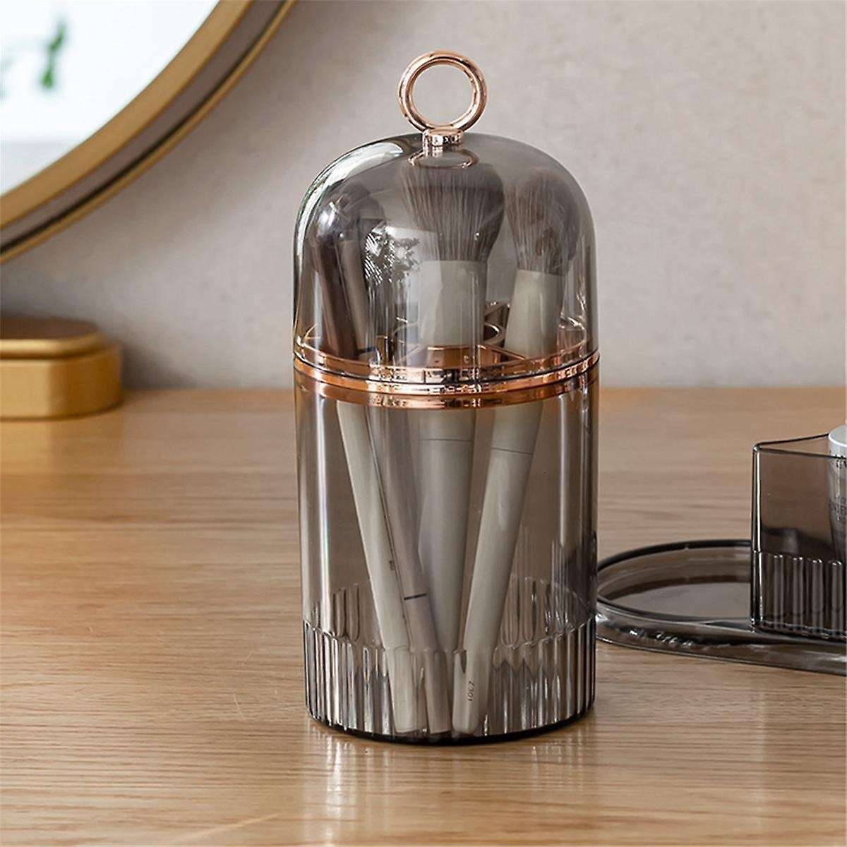 Makeup Organizer for Vanity,Skincare Organizer with Makeup Holder Organizer,Partitioned Storage Cosm