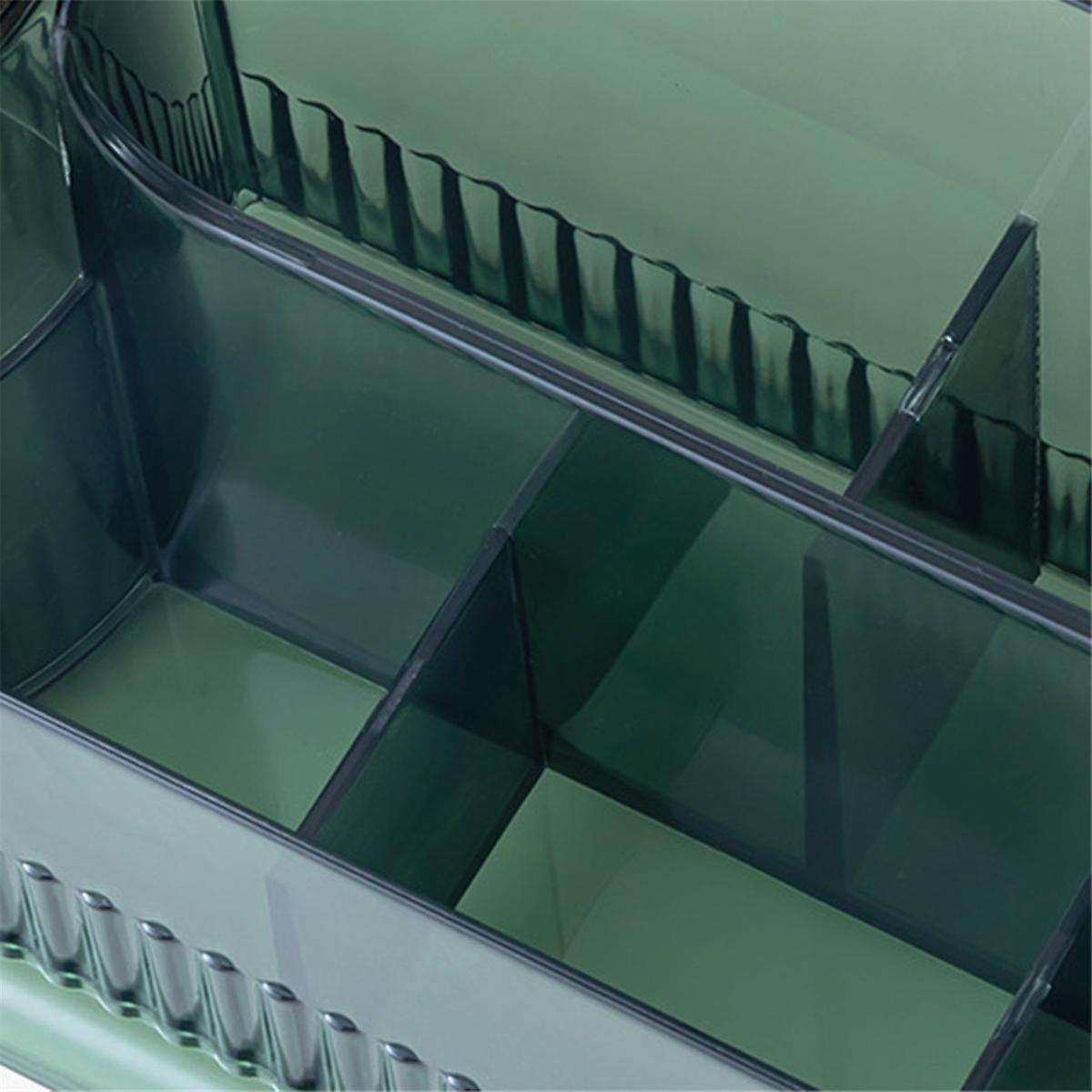 Makeup Organizer for Vanity,Skincare Organizer with Makeup Holder Organizer,Partitioned Storage Cosm