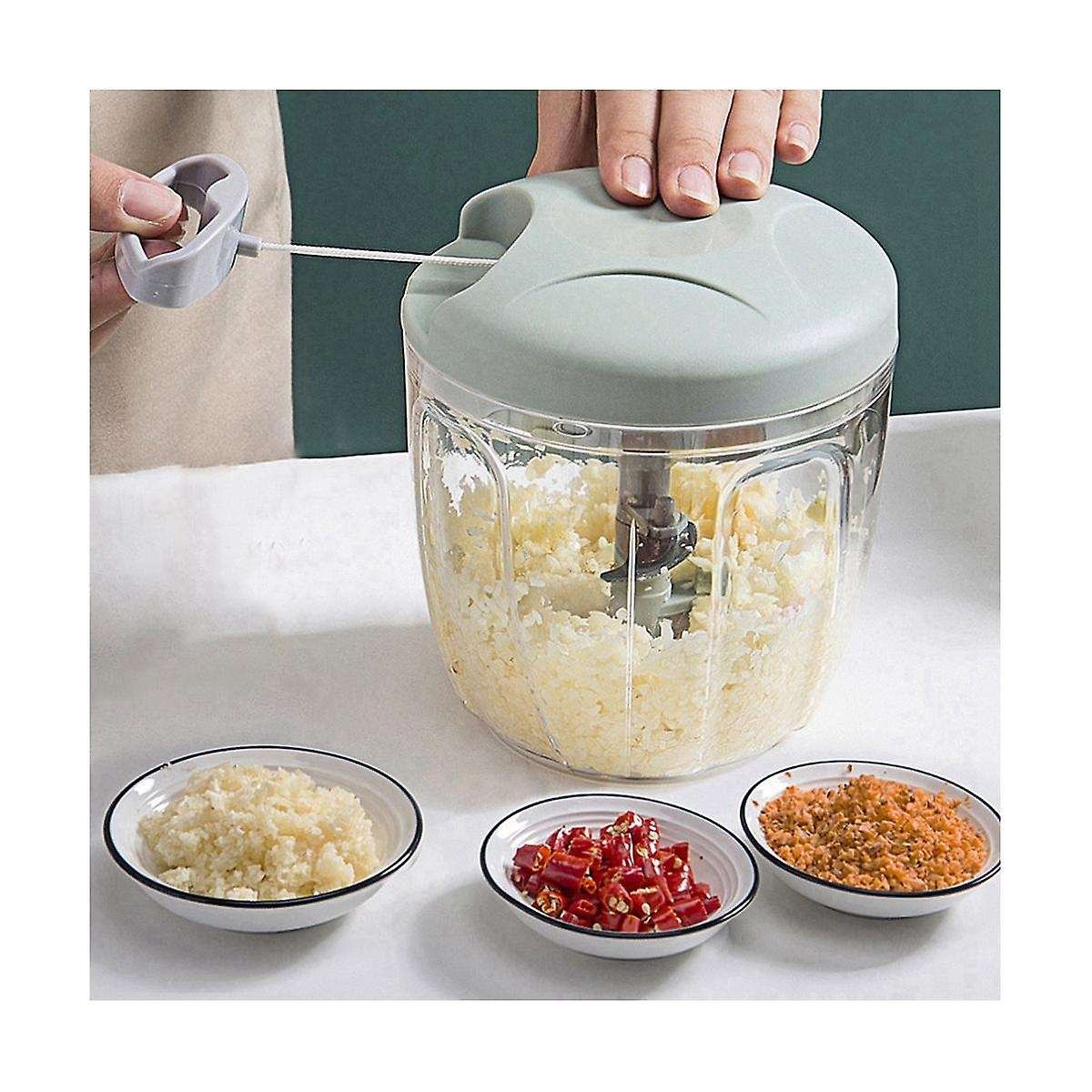 Manual Meat Mincer Garlic Chopper Rotate Garlic Press Crusher Vegetable Onions Cutter Kitchen Cooki