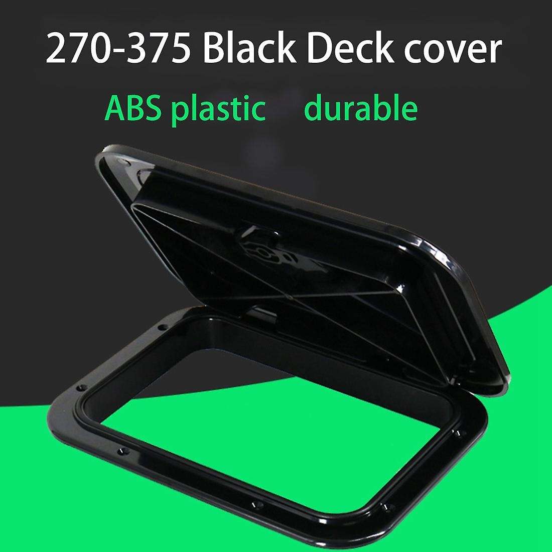 Marine Deck Access Hatch & Lid Boat Deck Hatch Access Hatch & Lid - (14.75 Inch x 10.6 Inch) (Black)