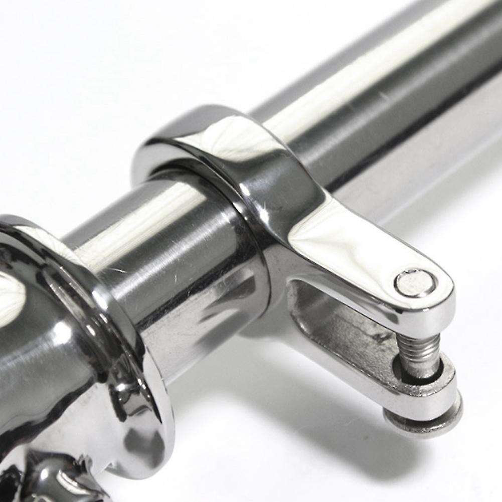 Marine-Grade Stainless Steel Boat Yacht with 70mm Socket Base Sailing Flag Pole 24inch
