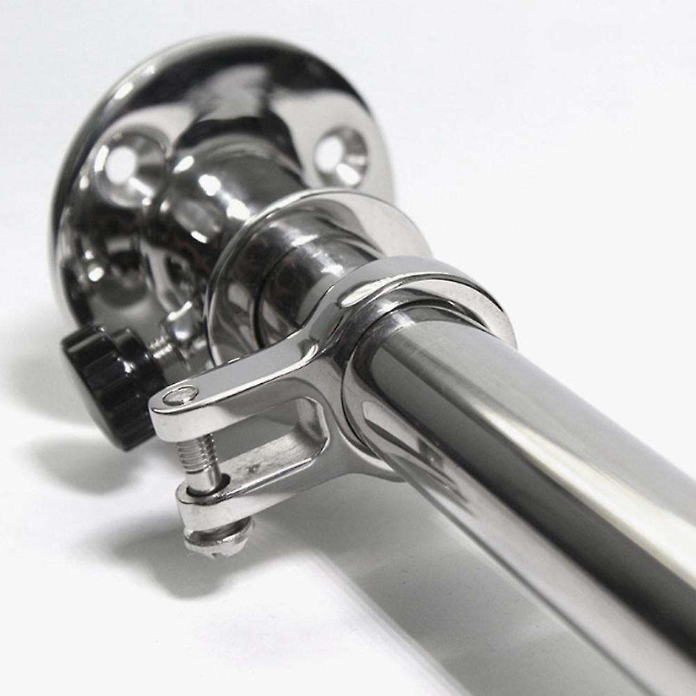Marine-Grade Stainless Steel Boat Yacht with 70mm Socket Base Sailing Flag Pole 24inch