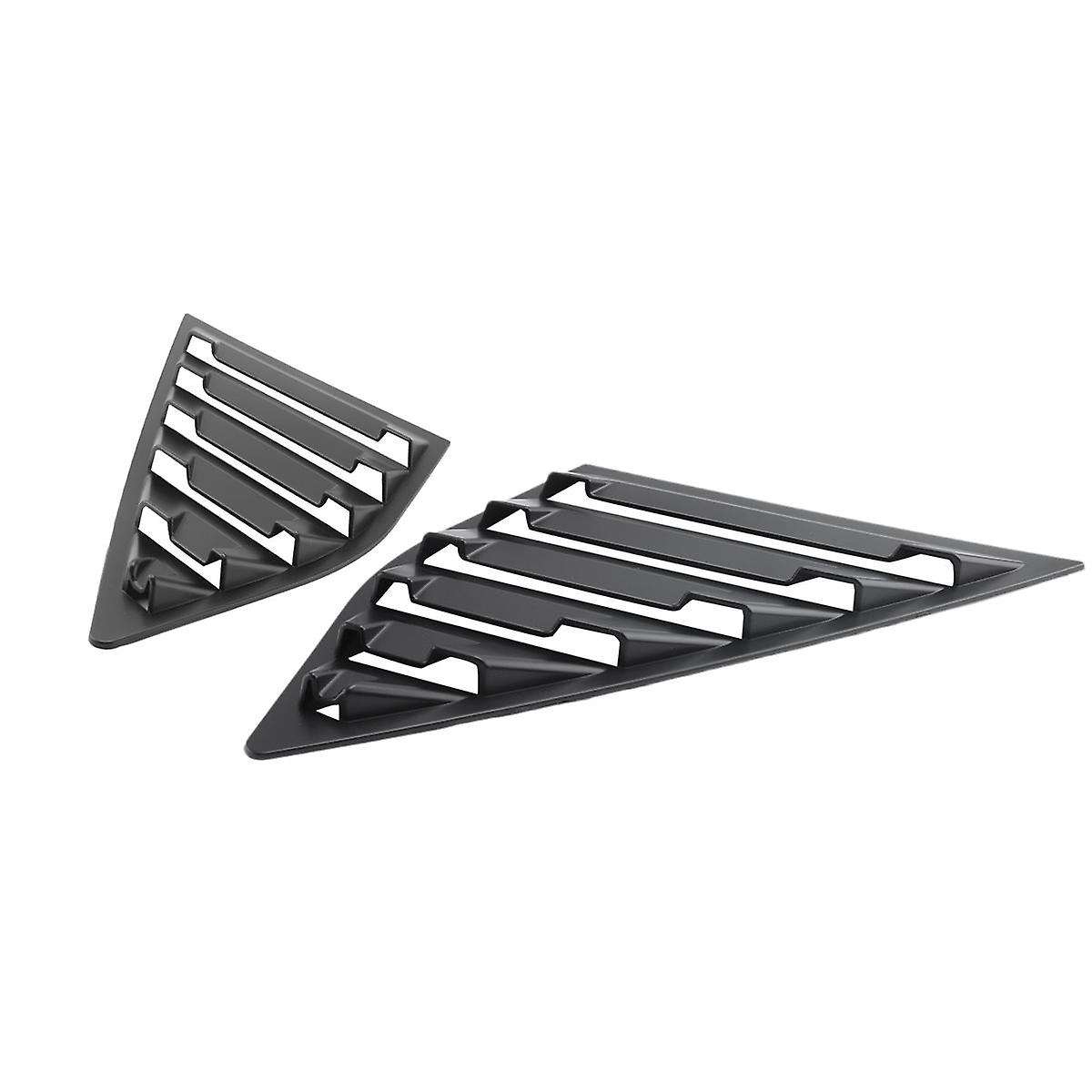 Matte Black Car Rear Window Blinds Side Tuyere Louvers Vent Cover for Focus MK3 Hatchback 2012-2018