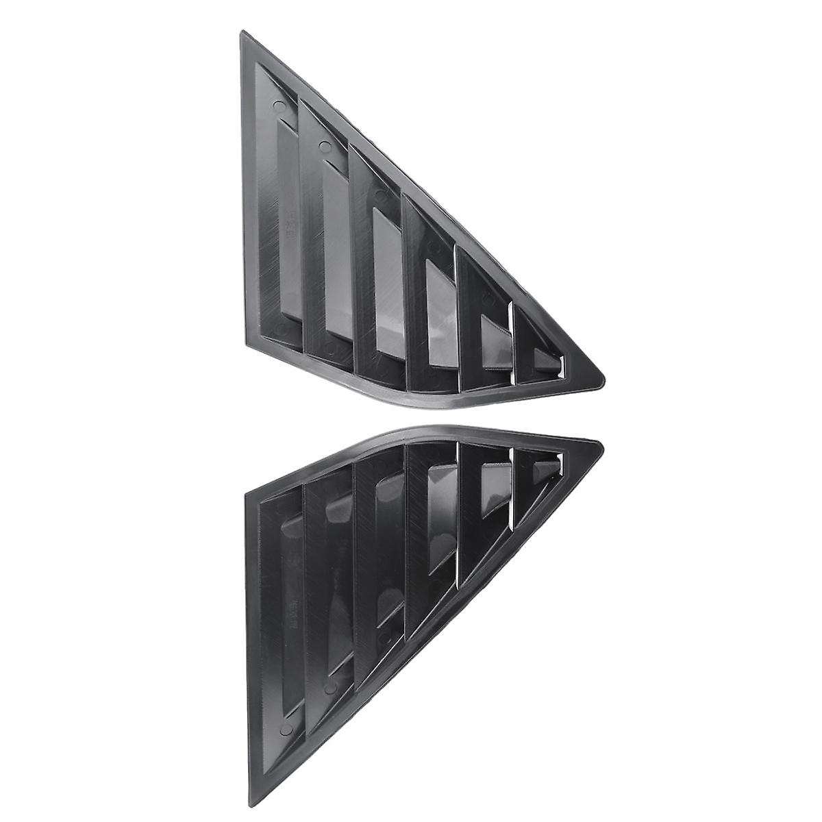 Matte Black Car Rear Window Blinds Side Tuyere Louvers Vent Cover for Focus MK3 Hatchback 2012-2018