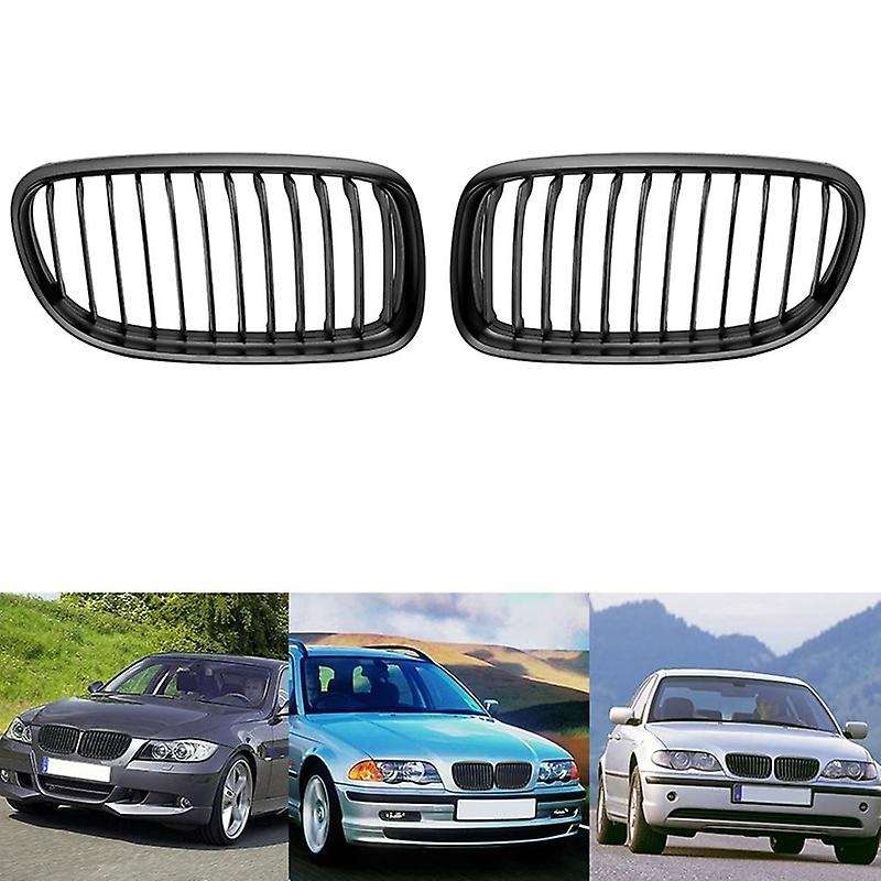 Matte Black Front Center Kidney Grill Grille for  2009-2011 E90 E91 323I 325I 328I 330I 335I 4D