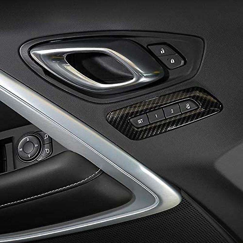 Memory Seat Controls Switches Cover Bezel Panel Frame for 6Th Gen 2017+ Car Interior Decoration Kits