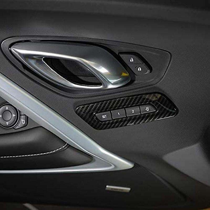 Memory Seat Controls Switches Cover Bezel Panel Frame for 6Th Gen 2017+ Car Interior Decoration Kits