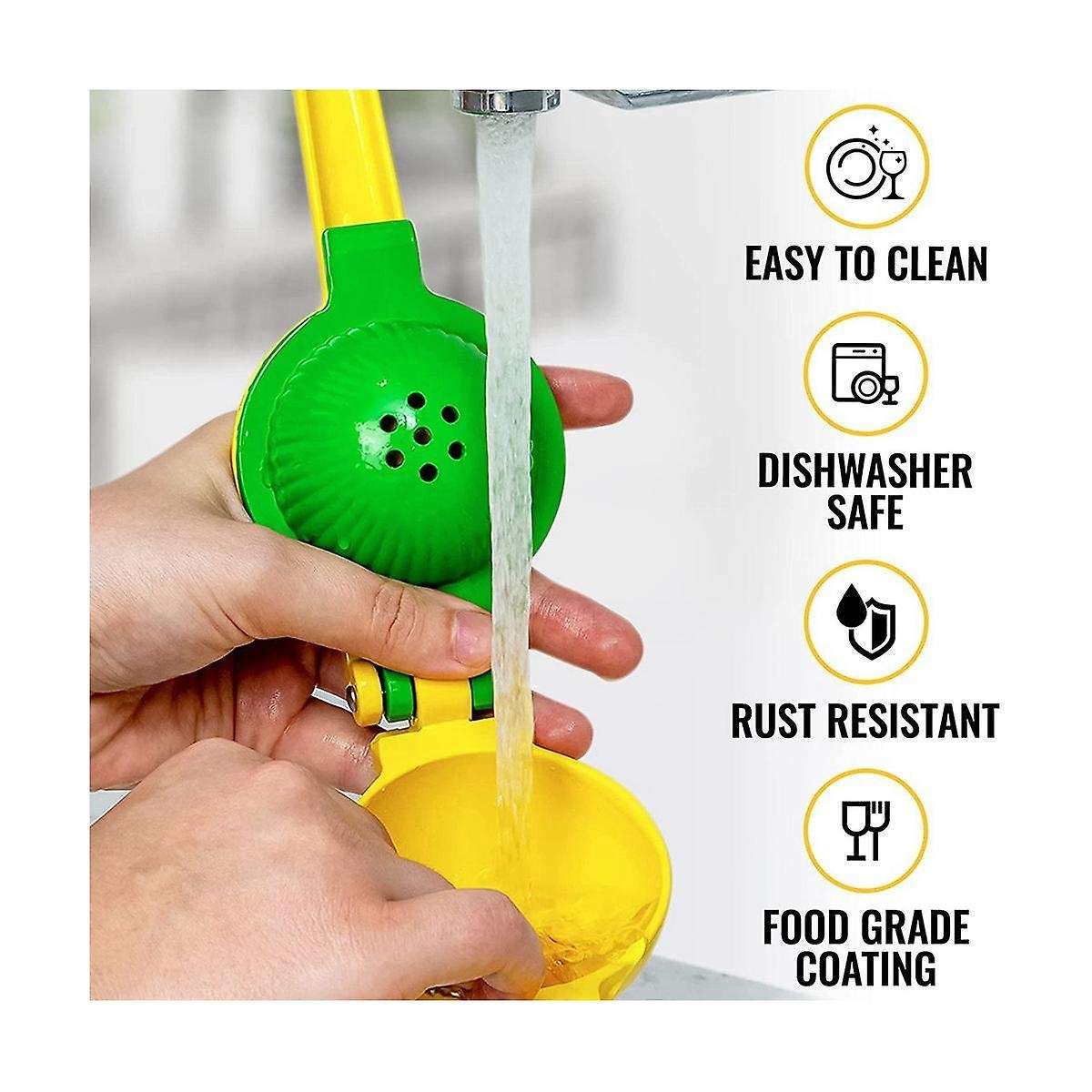 Metal 2-in-1 Lemon Squeezer - Hand Juicer Lemon Squeezer - Manual Juicer