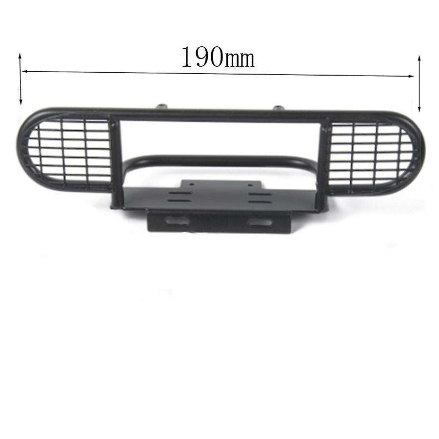 Metal Front Camel Trophy Bumper with Light for 1/10 RC Crawler Car TRX4 SCX10 Front Collision Bumper