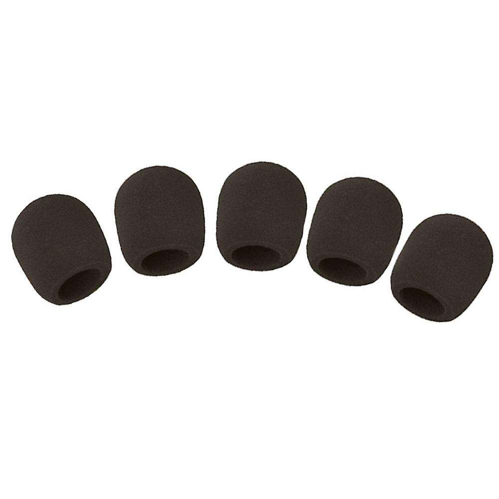 Microphone Ball Sponge Foam Cover (set Of 5, Black)