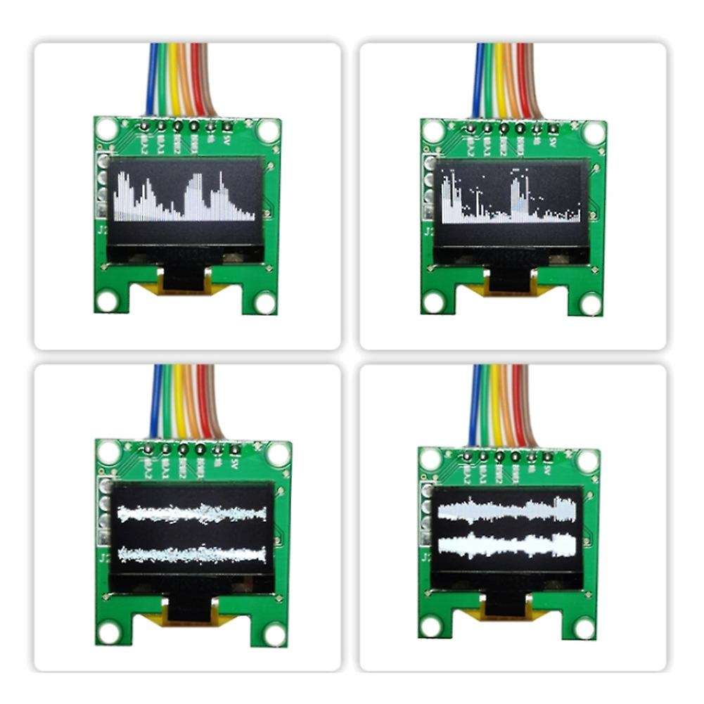Mini 0.96 Inch OLED Stereo Music Spectrum Display Analyzer Amplifier Audio Level Indicator Rhythm An