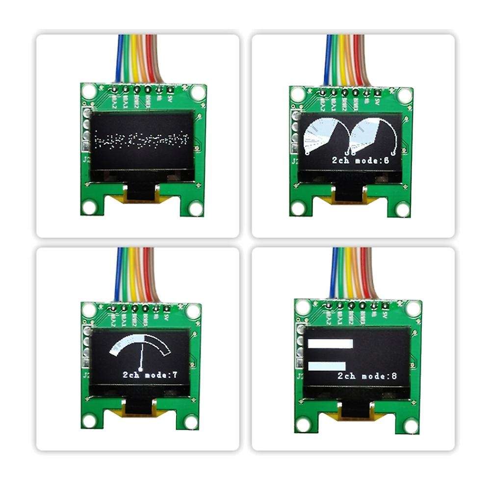 Mini 0.96 Inch OLED Stereo Music Spectrum Display Analyzer Amplifier Audio Level Indicator Rhythm An