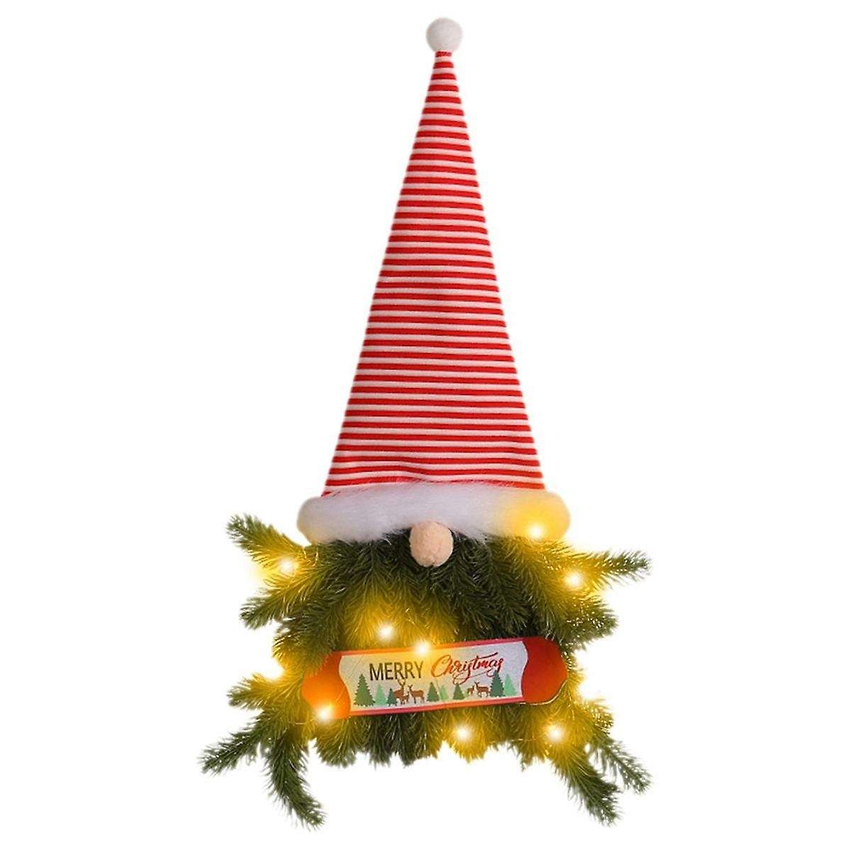 Mini Christmas Trees with String Lights, Holiday Gnome Christmas Decorations for Christmas Decor Ho