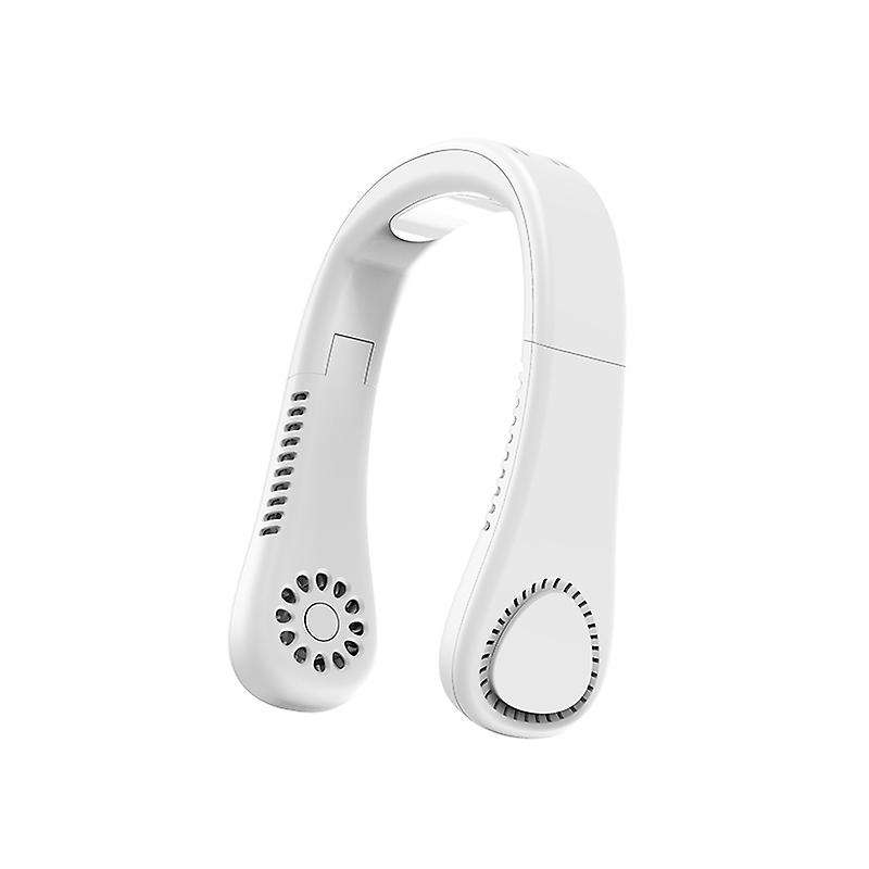 Mini Neck Fan Portable Bladeless Fan Rechargeable Leafless Hanging Fans Air Cooler Wearable Neckband