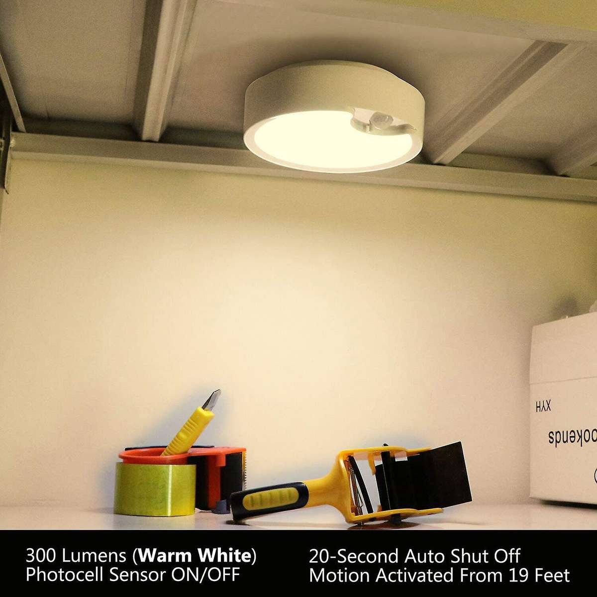 Motion Sensor Ceiling Light Battery Operated,80 LED Ultra Bright Motion Activated Indoor Light for