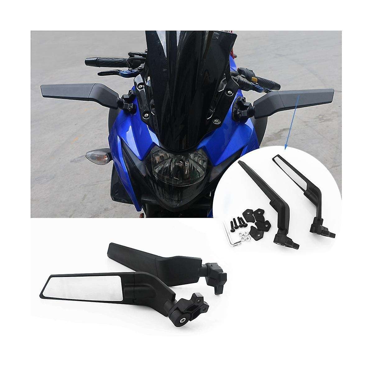 Motorbikes Accessories for Universal Wind Deflector Spoiler Blue Glass