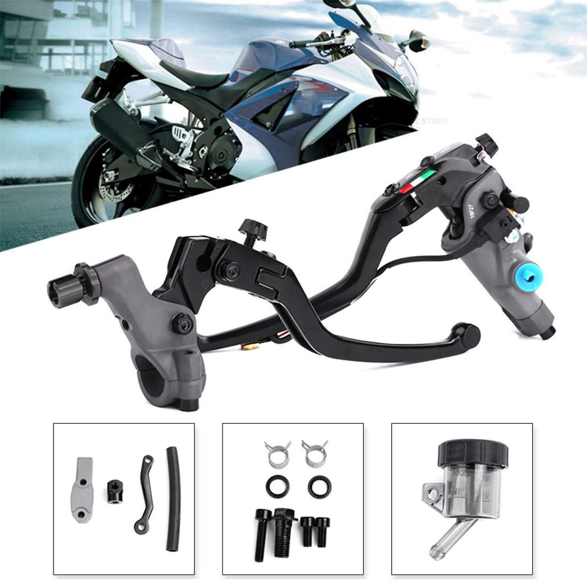 Motorcycle 19rcs Radial Mounting Brake Clutch Pump Master Cylinder for Cafe Racer Ninja Honda Suzuk