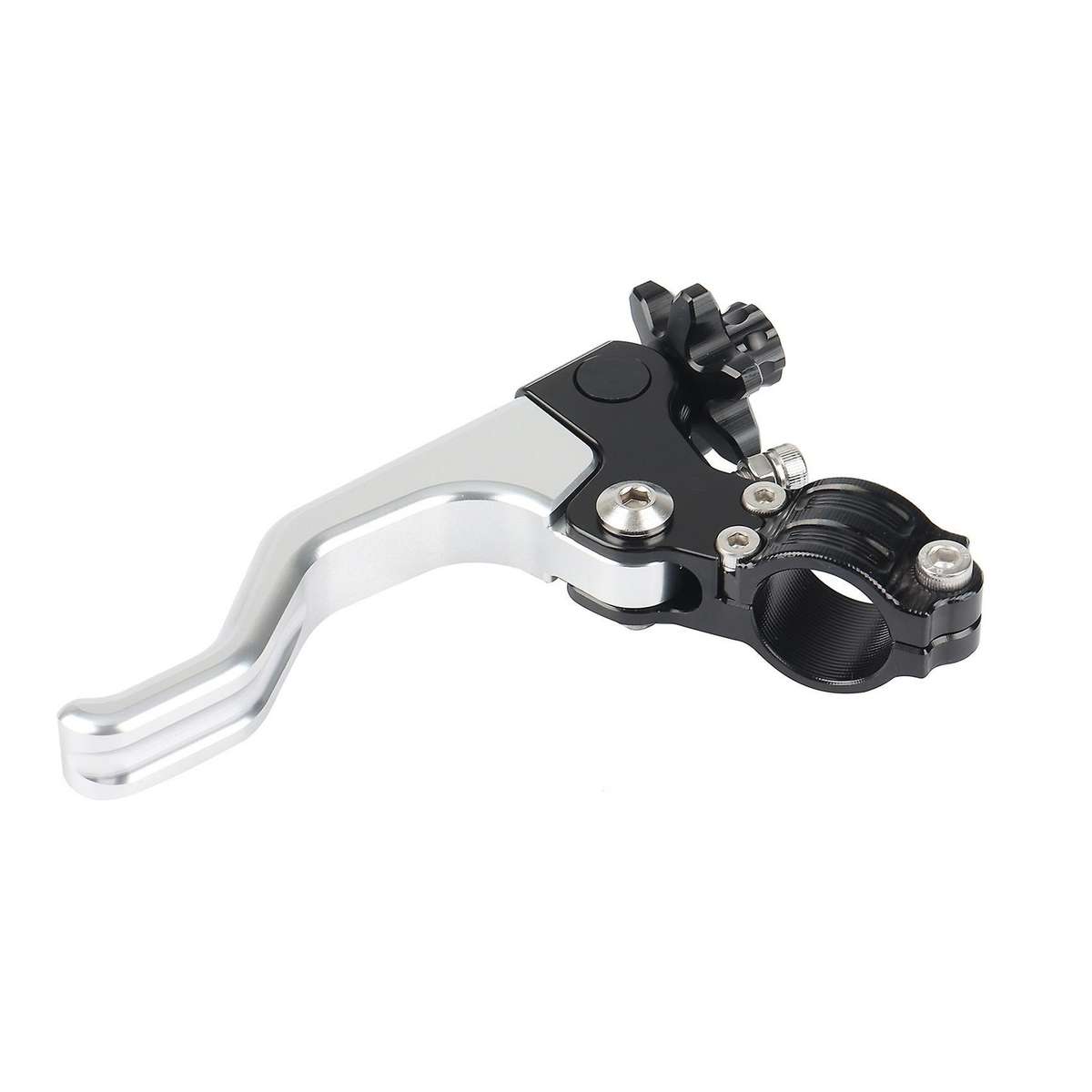 Motorcycle 22mm Stunt Clutch Lever Short Performance Cable Easy Pull Left Lever for Grom RM125(Silve