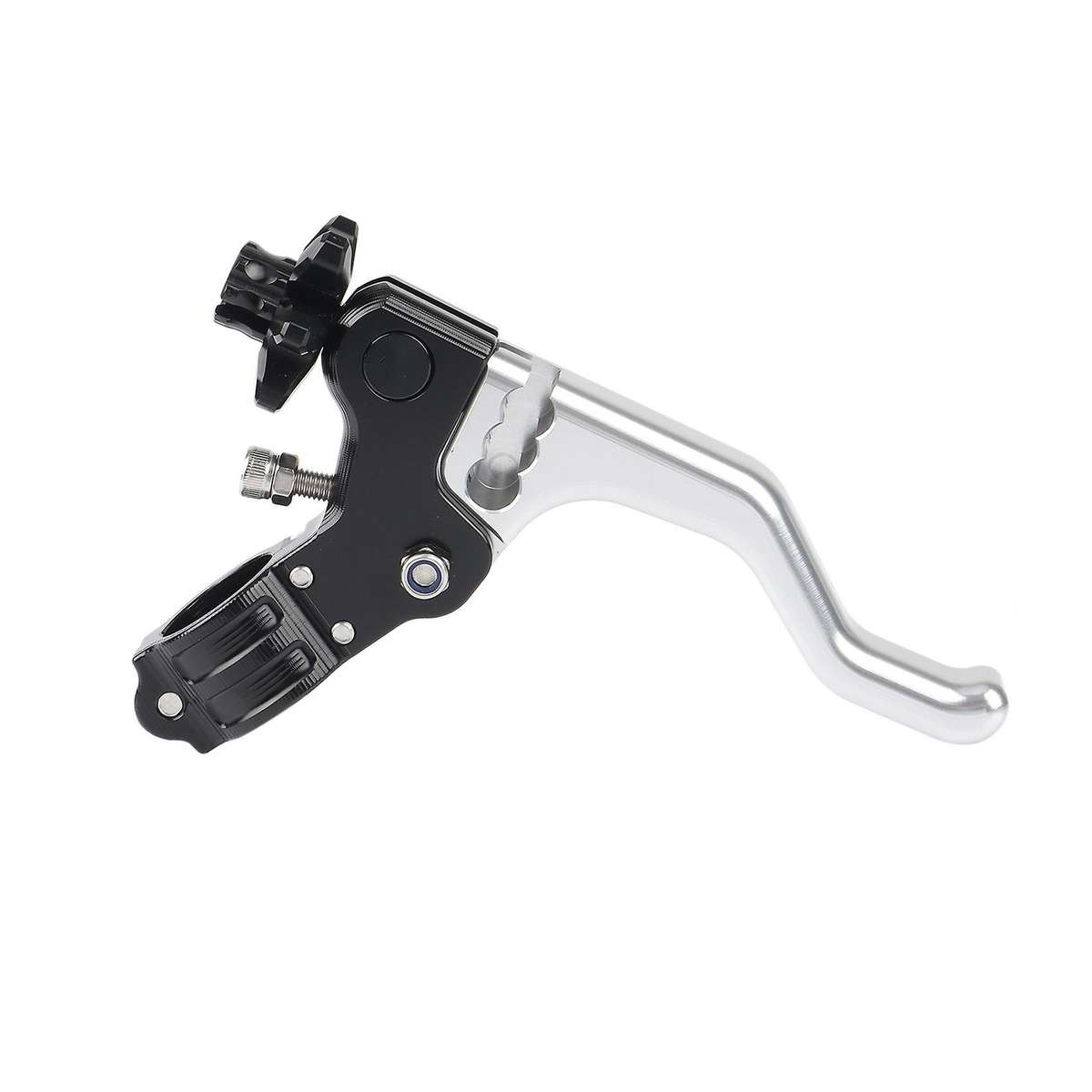 Motorcycle 22mm Stunt Clutch Lever Short Performance Cable Easy Pull Left Lever for Grom RM125(Silve