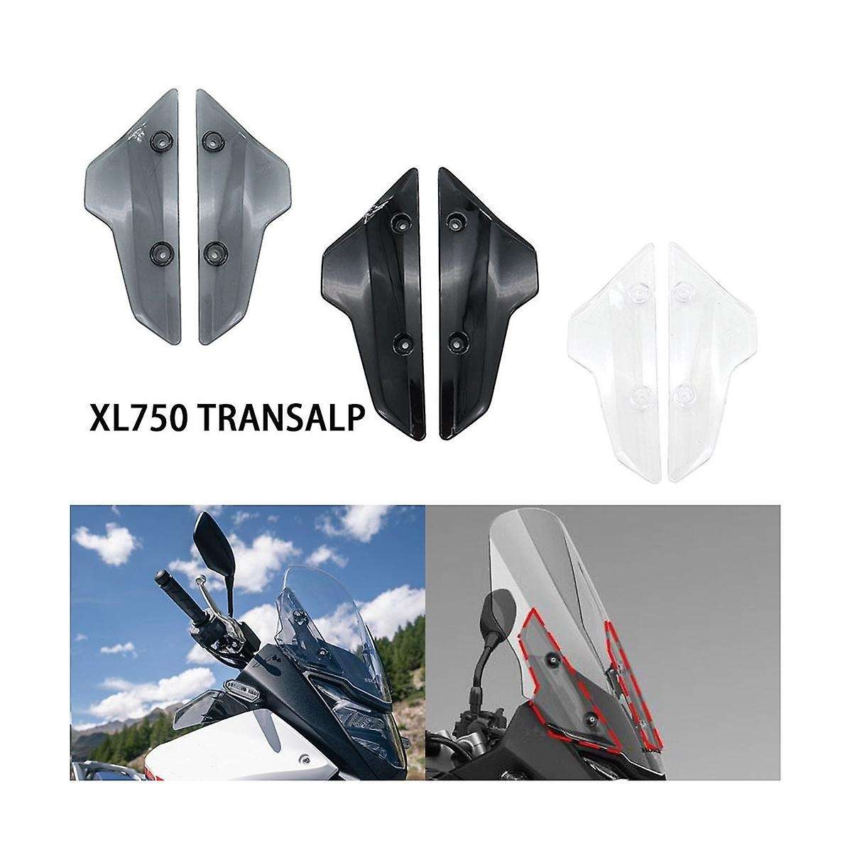 Motorcycle Accessories Fairing Deflector Wind Deflection Replacement Top for Xl750 Transalp 2023(bla