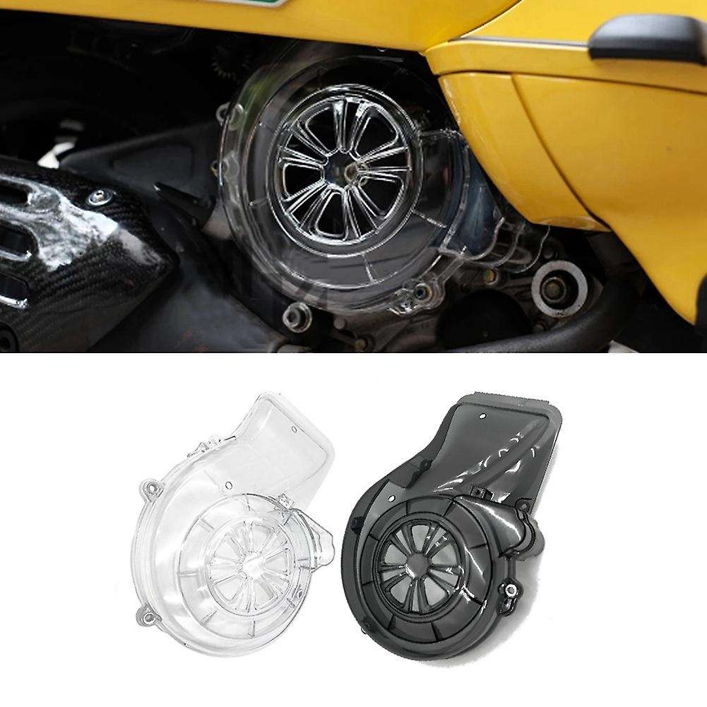 Motorcycle Acrylic Fan Cover Engine Side Protector Guard for Sprint 50 150 2013-2022 Smoked Black