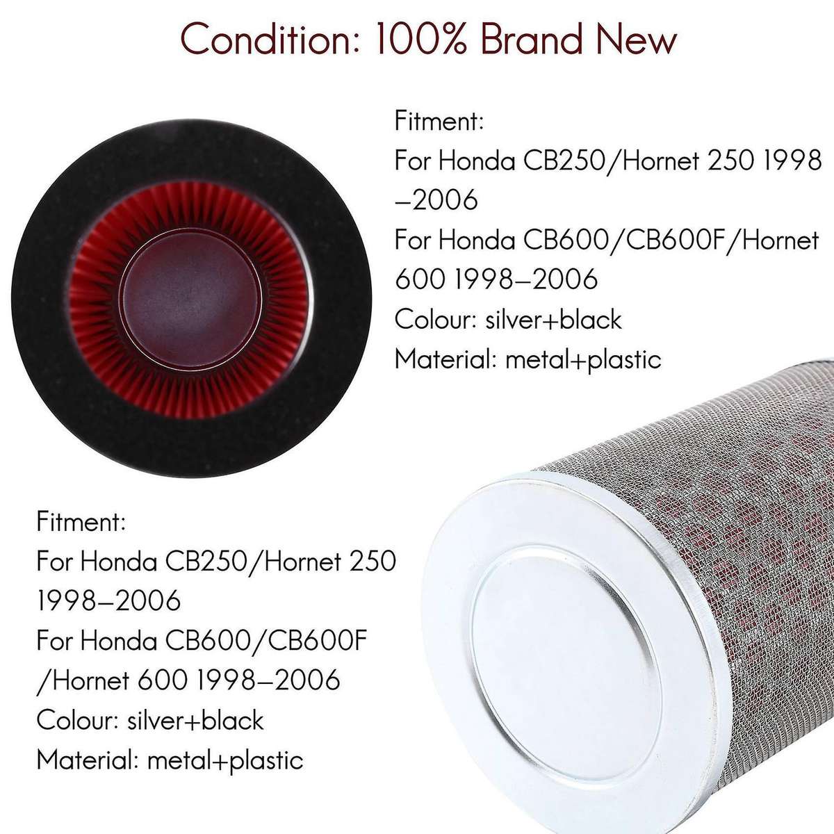 Motorcycle Air Filter Cleaner for CB250/CB600/CB600 250/600 1998-2006