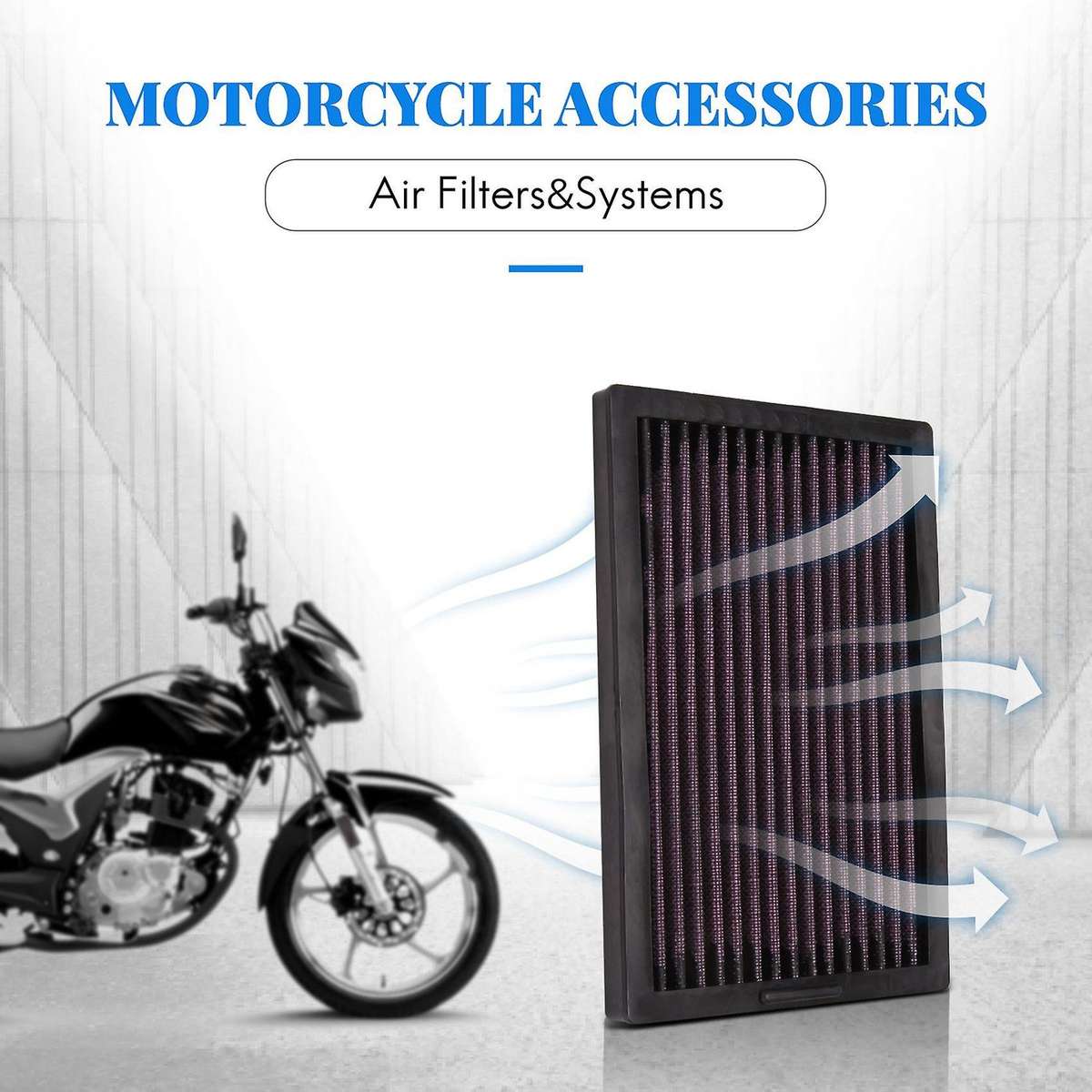 Motorcycle Air Filter Compatible Kawasaki Ninja 250/250R/300 Abs Z300