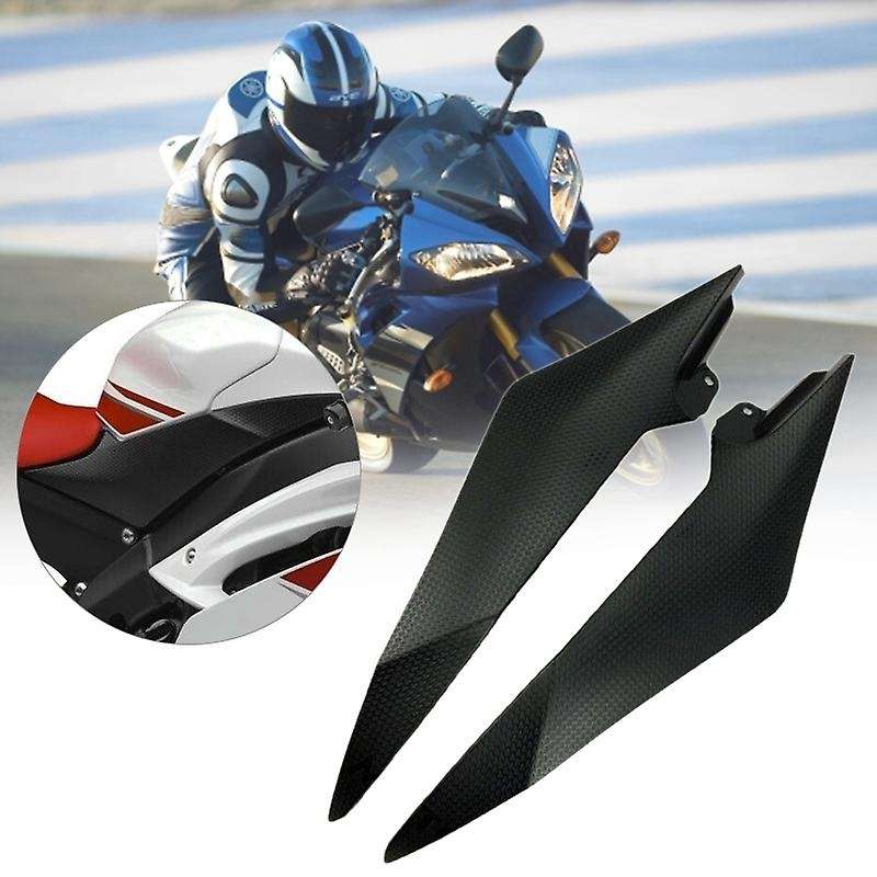 Motorcycle Black Gas Tank Side Cover Panel Fairing Trim Cowl for YZF R6 2008-2015 YZF-R6 YZFR6