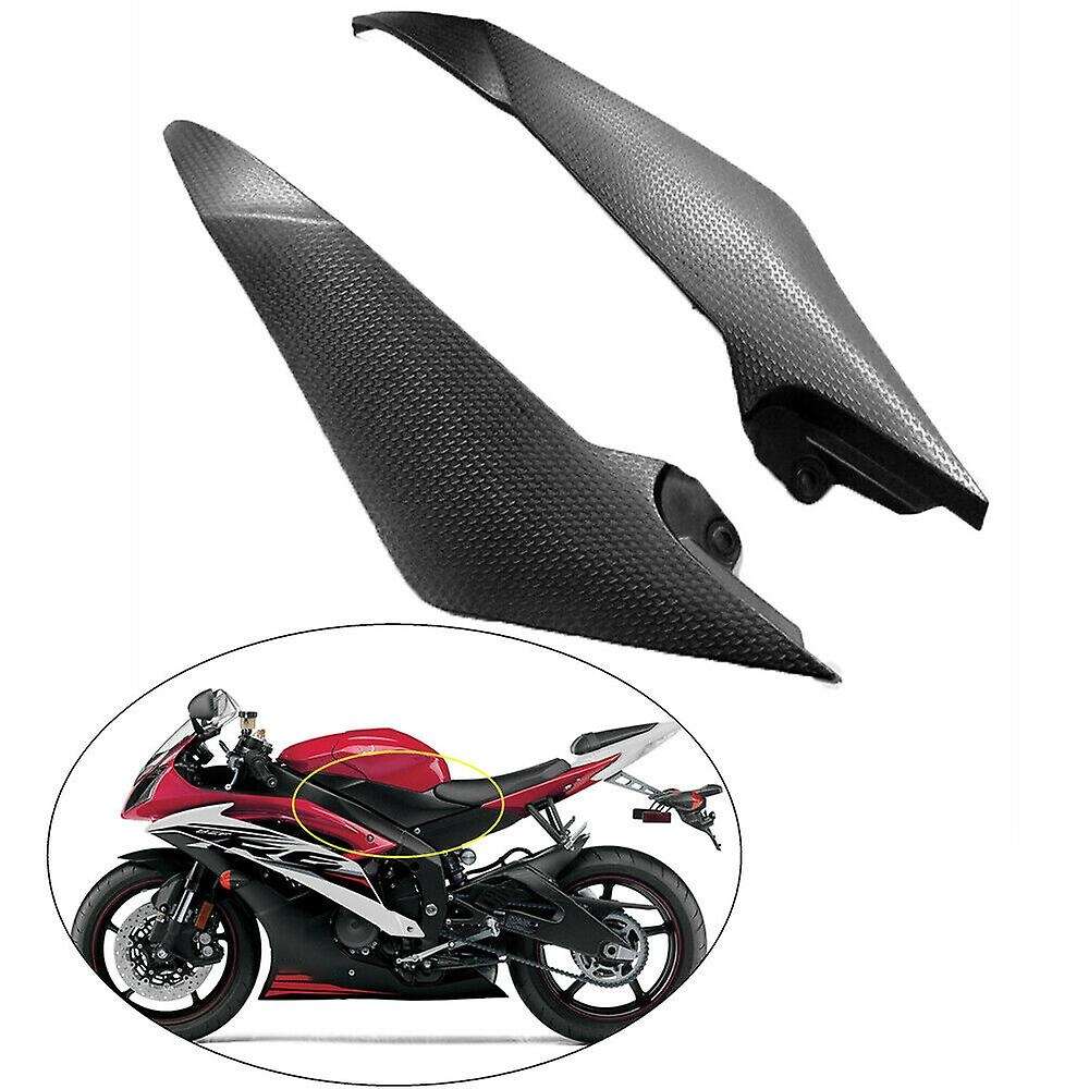 Motorcycle Black Gas Tank Side Cover Panel Fairing Trim Cowl for YZF R6 2008-2015 YZF-R6 YZFR6