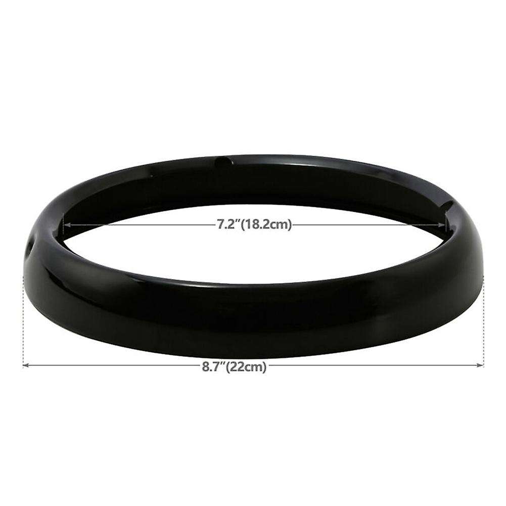 Motorcycle Black 7 Inch Headlight Trim Ring for Touring Glide Street Glide Road King