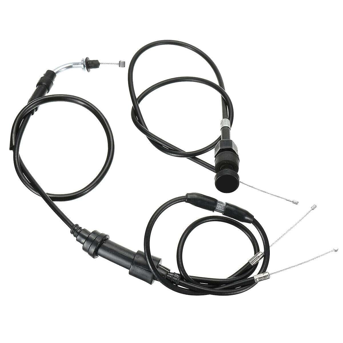 Motorcycle Carburetor with Air Filter Box Throttle Cable Accelerator Cable Set for Peewee PW50 PY50