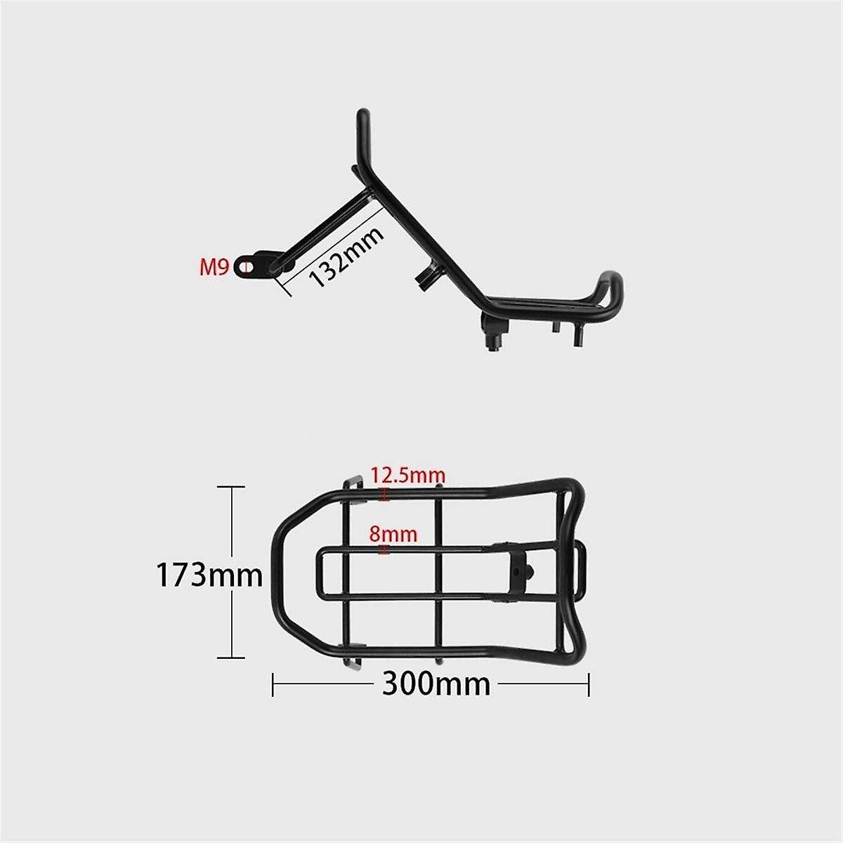 Motorcycle Center Carrier Center Rack Carrier Luggage Grille for Hunter Ct125 Trail 125 Ja55 Ja65 20
