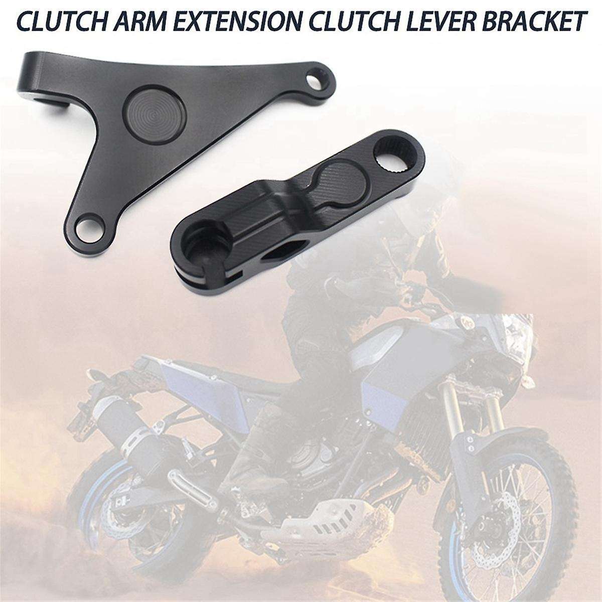 Motorcycle Clutch Arm Extension Clutch Lever Bracket Kit for 700 XTZ 700 2019-2024 MT07 FZ07 R7 Blac