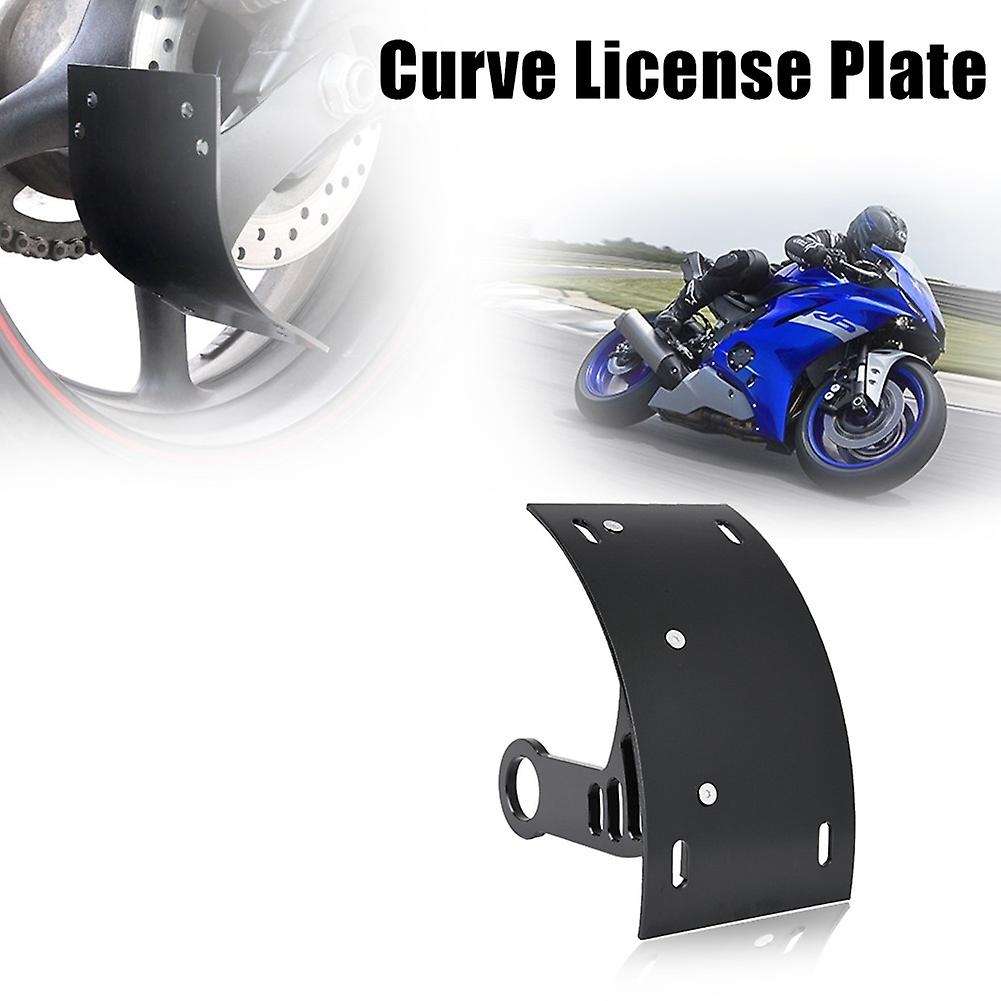 Motorcycle Curved License Plate Bracket for YZF-R6 YZF R6 2006-2012 Side Mount License Plate Holder,