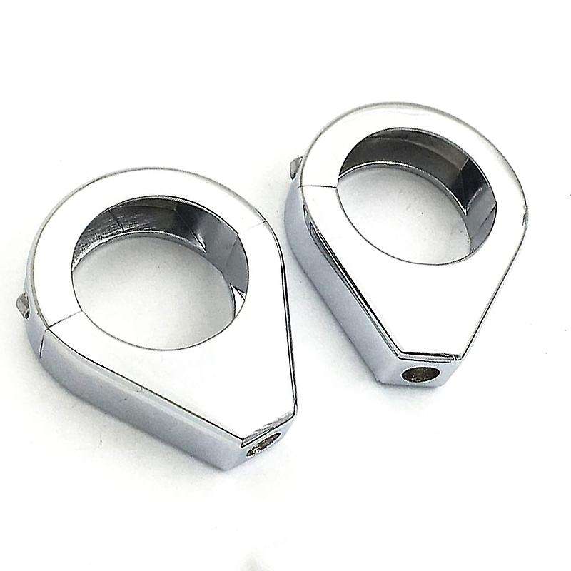 Motorcycle Fork Clamp Turn Signal Clamps for Softail Mount Bracket 39mm Fork Chrome