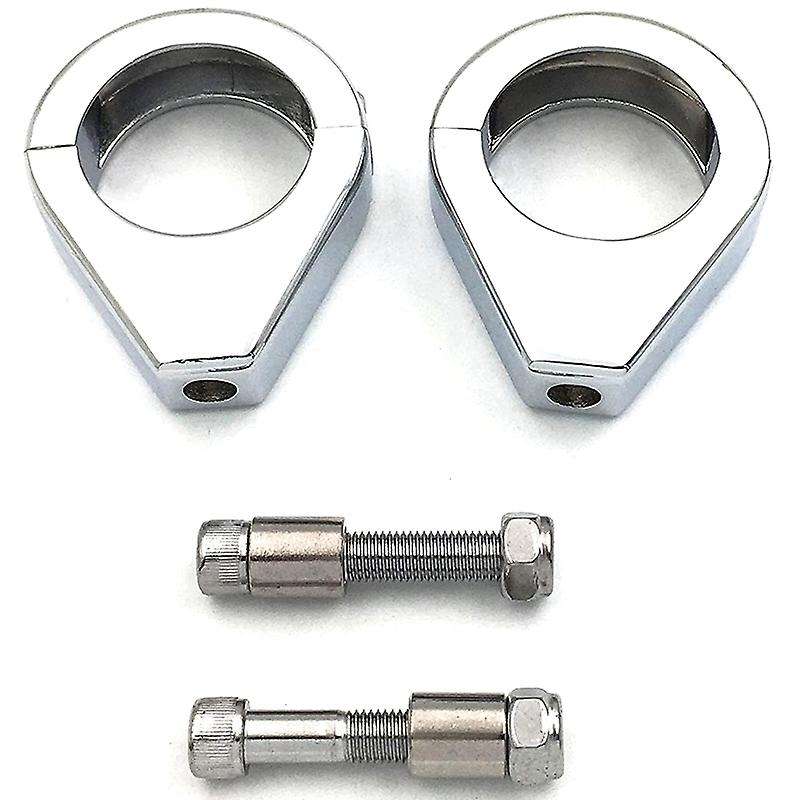Motorcycle Fork Clamp Turn Signal Clamps for Softail Mount Bracket 39mm Fork Chrome