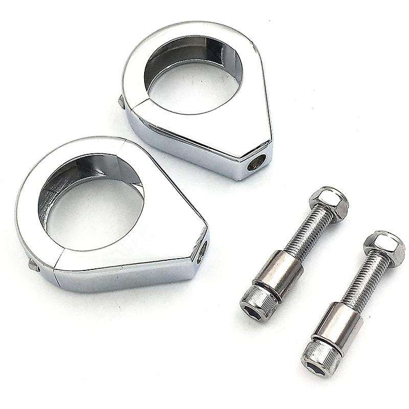 Motorcycle Fork Clamp Turn Signal Clamps for Softail Mount Bracket 39mm Fork Chrome